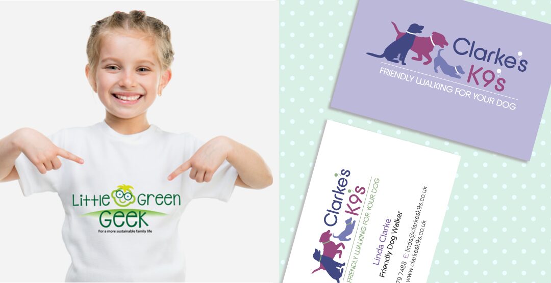 Little Green Geek London Logo Design and Clarke's K9s Business Card and Logo Design