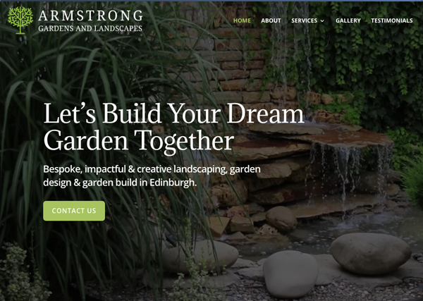 Armstrong Gardens Website Design